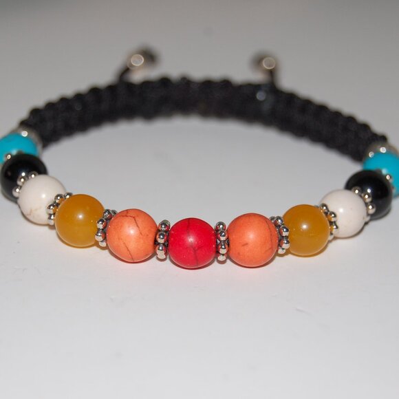 Native Color Bracelet,Indian Bracelet,Gemstone Bracelet,Multi Color Bracelet - Picture 2 of 2
